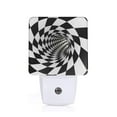 thumbnail image 1 of Balery 3D Vortex Illusion Pattern LED Night Light with Automatic Sensor Plug in Night Light with Dusk-to-Dawn Light Sensor LED Nightlight 0.5W-EU, 1 of 7