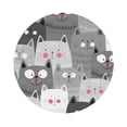 thumbnail image 1 of Balery 4 Pcs Cats Groupleather Coasters Set, Drink Table Cup Coasters For Living Room Kitchen Coffee Decor, 1 of 9
