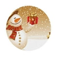 thumbnail image 1 of Balery 4 Pcs Christmas Snowman Giftleather Coasters Set, Drink Table Cup Coasters For Living Room Kitchen Coffee Decor, 1 of 9