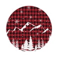 thumbnail image 1 of Balery 4 Pcs Christmas Tree Buffalo Plaidleather Coasters Set, Drink Table Cup Coasters For Living Room Kitchen Coffee Decor, 1 of 9
