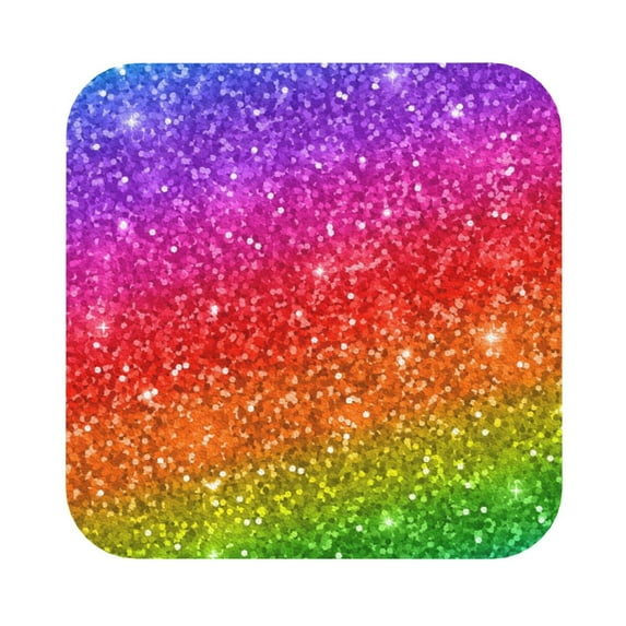 Balery 4 Pcs Colorful Glitterleather Coasters Set, Drink Table Cup Coasters For Living Room Kitchen Coffee Decor