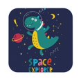 thumbnail image 1 of Balery 4 Pcs Dinosau Space Explorerleather Coasters Set, Drink Table Cup Coasters For Living Room Kitchen Coffee Decor, 1 of 9