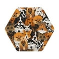 thumbnail image 1 of Balery 4 Pcs Dogs Different Breedsleather Coasters Set, Drink Table Cup Coasters For Living Room Kitchen Coffee Decor, 1 of 9