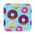 thumbnail image 1 of Balery 4 Pcs Donutsleather Coasters Set, Drink Table Cup Coasters For Living Room Kitchen Coffee Decor, 1 of 9