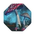 thumbnail image 1 of Balery 4 Pcs Fantasy Mushroomsleather Coasters Set, Drink Table Cup Coasters For Living Room Kitchen Coffee Decor, 1 of 9