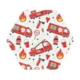 thumbnail image 1 of Balery 4 Pcs Fire Truckleather Coasters Set, Drink Table Cup Coasters For Living Room Kitchen Coffee Decor, 1 of 9