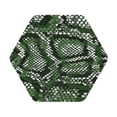thumbnail image 1 of Balery 4 Pcs Green Snakeskinleather Coasters Set, Drink Table Cup Coasters For Living Room Kitchen Coffee Decor, 1 of 9