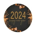 thumbnail image 1 of Balery 4 Pcs Happy New Year 2024leather Coasters Set, Drink Table Cup Coasters For Living Room Kitchen Coffee Decor, 1 of 9