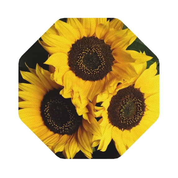 Balery 4 Pcs Japanese Were Blossomingleather Coasters Set, Drink Table Cup Coasters For Living Room Kitchen Coffee Decor