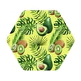 thumbnail image 1 of Balery 4 Pcs Kiwi And Avocadoleather Coasters Set, Drink Table Cup Coasters For Living Room Kitchen Coffee Decor, 1 of 9