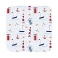 thumbnail image 1 of Balery 4 Pcs Nautical Lighthouse Sailboatleather Coasters Set, Drink Table Cup Coasters For Living Room Kitchen Coffee Decor, 1 of 9