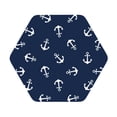 thumbnail image 1 of Balery 4 Pcs Nautical Themed Simple Anchorsleather Coasters Set, Drink Table Cup Coasters For Living Room Kitchen Coffee Decor, 1 of 9