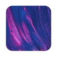 thumbnail image 1 of Balery 4 Pcs Neon Gradient Blueleather Coasters Set, Drink Table Cup Coasters For Living Room Kitchen Coffee Decor, 1 of 9