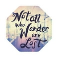 thumbnail image 1 of Balery 4 Pcs Not All Those Who Wander Are Lostleather Coasters Set, Drink Table Cup Coasters For Living Room Kitchen Coffee Decor, 1 of 9