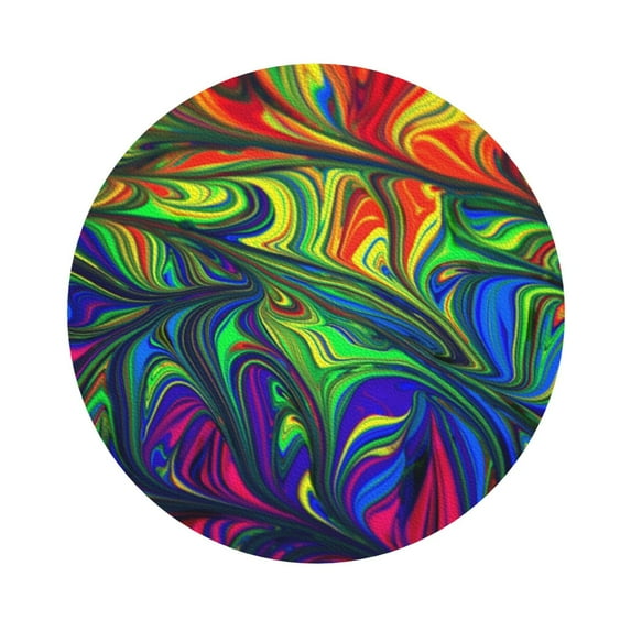 Balery 4 Pcs Pride Rainbowleather Coasters Set, Drink Table Cup Coasters For Living Room Kitchen Coffee Decor