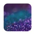 thumbnail image 1 of Balery 4 Pcs Purple And Green Glitterleather Coasters Set, Drink Table Cup Coasters For Living Room Kitchen Coffee Decor, 1 of 9