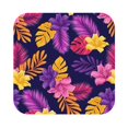 thumbnail image 1 of Balery 4 Pcs Purple Flowerleather Coasters Set, Drink Table Cup Coasters For Living Room Kitchen Coffee Decor, 1 of 9