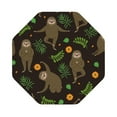 thumbnail image 1 of Balery 4 Pcs Sloth Doing Yogaleather Coasters Set, Drink Table Cup Coasters For Living Room Kitchen Coffee Decor, 1 of 9