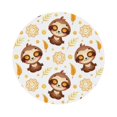 thumbnail image 1 of Balery 4 Pcs Sloth Yogaleather Coasters Set, Drink Table Cup Coasters For Living Room Kitchen Coffee Decor, 1 of 9