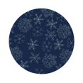thumbnail image 1 of Balery 4 Pcs Snowflake Dark Blueleather Coasters Set, Drink Table Cup Coasters For Living Room Kitchen Coffee Decor, 1 of 9