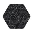 thumbnail image 1 of Balery 4 Pcs Spider Web Blackleather Coasters Set, Drink Table Cup Coasters For Living Room Kitchen Coffee Decor, 1 of 9