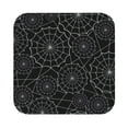 thumbnail image 1 of Balery 4 Pcs Spider Web Blackleather Coasters Set, Drink Table Cup Coasters For Living Room Kitchen Coffee Decor, 1 of 9