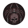 thumbnail image 1 of Balery 4 Pcs Spider With Skullleather Coasters Set, Drink Table Cup Coasters For Living Room Kitchen Coffee Decor, 1 of 9
