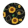 thumbnail image 1 of Balery 4 Pcs Sunflowers3leather Coasters Set, Drink Table Cup Coasters For Living Room Kitchen Coffee Decor, 1 of 9
