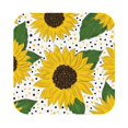 Balery 4 Pcs Sunflowersleather Coasters Set, Drink Table Cup Coasters