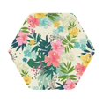 thumbnail image 1 of Balery 4 Pcs Tropical Flowersleather Coasters Set, Drink Table Cup Coasters For Living Room Kitchen Coffee Decor, 1 of 9