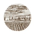 thumbnail image 1 of Balery 4 Pcs Vineyard Landscape 1leather Coasters Set, Drink Table Cup Coasters For Living Room Kitchen Coffee Decor, 1 of 9