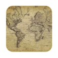 thumbnail image 1 of Balery 4 Pcs Vintage World Mapleather Coasters Set, Drink Table Cup Coasters For Living Room Kitchen Coffee Decor, 1 of 9