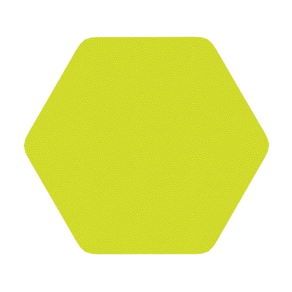 Balery 4 Pcs Yellowleather Coasters Set, Drink Table Cup Coasters For Living Room Kitchen Coffee Decor