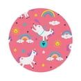 thumbnail image 1 of Balery 4 Pcs Yoga Unicornleather Coasters Set, Drink Table Cup Coasters For Living Room Kitchen Coffee Decor, 1 of 9