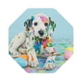 thumbnail image 1 of Balery 6 Pcs A Funny Little Dalmatian Puppyleather Coasters Set, Drink Table Cup Coasters For Living Room Kitchen Coffee Decor, 1 of 9