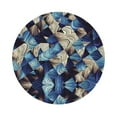thumbnail image 1 of Balery 6 Pcs Abstract Blue Squaresleather Coasters Set, Drink Table Cup Coasters For Living Room Kitchen Coffee Decor, 1 of 9