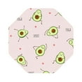 thumbnail image 1 of Balery 6 Pcs Avocado Doing Sport Yogaleather Coasters Set, Drink Table Cup Coasters For Living Room Kitchen Coffee Decor, 1 of 9