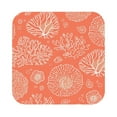 thumbnail image 1 of Balery 6 Pcs Beautiful Coralsleather Coasters Set, Drink Table Cup Coasters For Living Room Kitchen Coffee Decor, 1 of 9