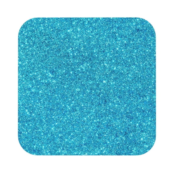 Balery 6 Pcs Blue Glitterleather Coasters Set, Drink Table Cup Coasters For Living Room Kitchen Coffee Decor