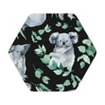 thumbnail image 1 of Balery 6 Pcs Cartoon Koala Bearleather Coasters Set, Drink Table Cup Coasters For Living Room Kitchen Coffee Decor, 1 of 9