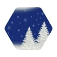 thumbnail image 1 of Balery 6 Pcs Christmas Fir Treeleather Coasters Set, Drink Table Cup Coasters For Living Room Kitchen Coffee Decor, 1 of 9