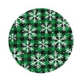 thumbnail image 1 of Balery 6 Pcs Christmas Pattern At Buffalo Plaidleather Coasters Set, Drink Table Cup Coasters For Living Room Kitchen Coffee Decor, 1 of 9