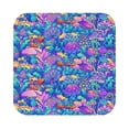 thumbnail image 1 of Balery 6 Pcs Colorful Mushroomsleather Coasters Set, Drink Table Cup Coasters For Living Room Kitchen Coffee Decor, 1 of 9