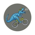 thumbnail image 1 of Balery 6 Pcs Fun Riding Dinosaurleather Coasters Set, Drink Table Cup Coasters For Living Room Kitchen Coffee Decor, 1 of 9