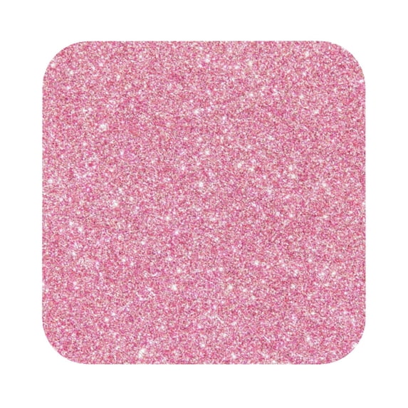 Balery 6 Pcs Glitter Pinkleather Coasters Set, Drink Table Cup Coasters For Living Room Kitchen Coffee Decor