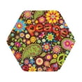 thumbnail image 1 of Balery 6 Pcs Hippie Peace Loveleather Coasters Set, Drink Table Cup Coasters For Living Room Kitchen Coffee Decor, 1 of 9