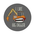 thumbnail image 1 of Balery 6 Pcs I Like Big Diggerleather Coasters Set, Drink Table Cup Coasters For Living Room Kitchen Coffee Decor, 1 of 9