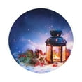 thumbnail image 1 of Balery 6 Pcs Lantern On Snow With Christmasleather Coasters Set, Drink Table Cup Coasters For Living Room Kitchen Coffee Decor, 1 of 9