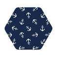 thumbnail image 1 of Balery 6 Pcs Nautical Themed Simple Anchorsleather Coasters Set, Drink Table Cup Coasters For Living Room Kitchen Coffee Decor, 1 of 9