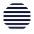 thumbnail image 1 of Balery 6 Pcs Navy Blue And White Stripesleather Coasters Set, Drink Table Cup Coasters For Living Room Kitchen Coffee Decor, 1 of 9